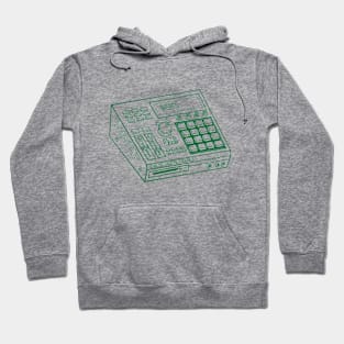 Beat Maker (Cadmium Green Lines) Analog / Music Hoodie